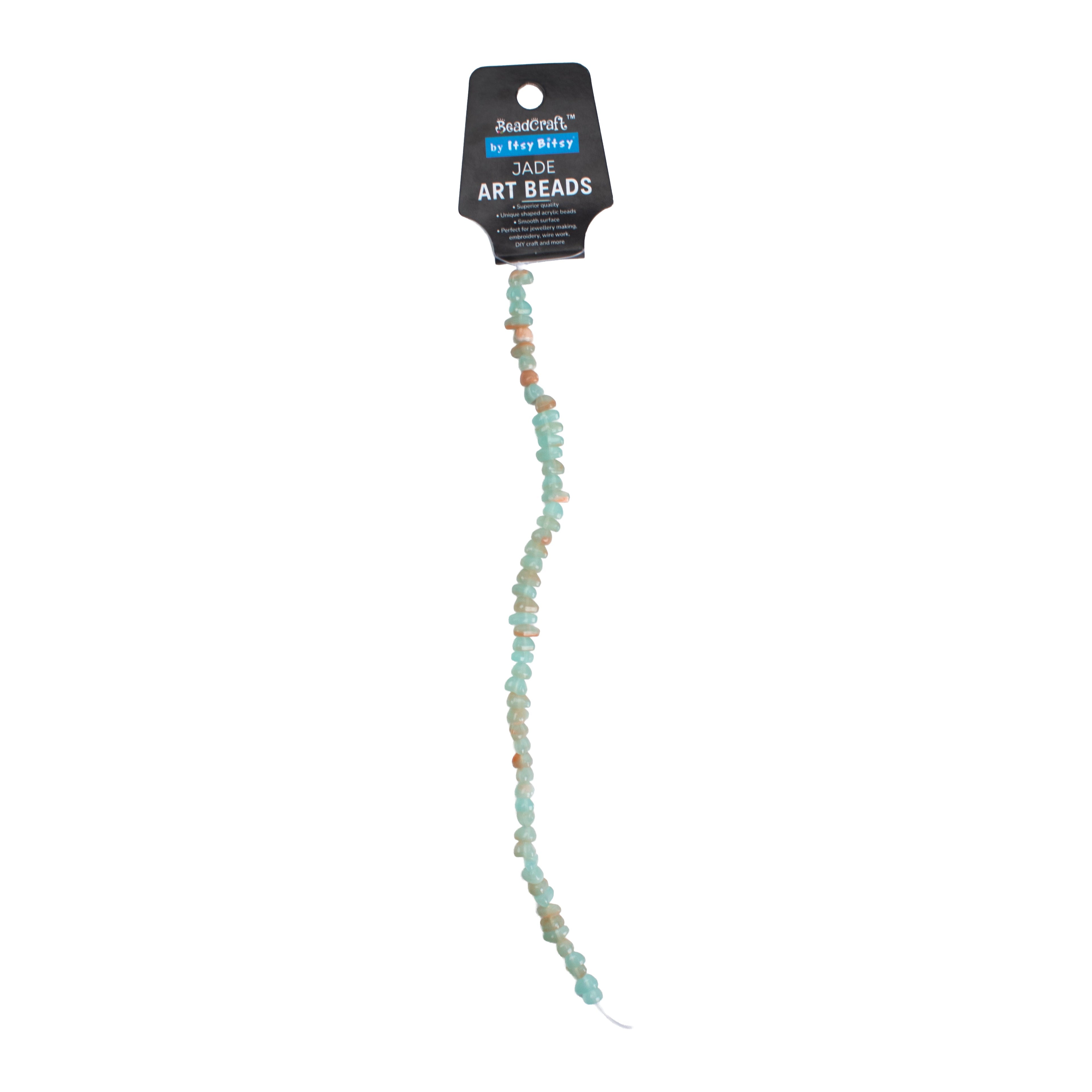 Jade Art Beads SHAPE?? 6/8mm 54 Beads 1 String