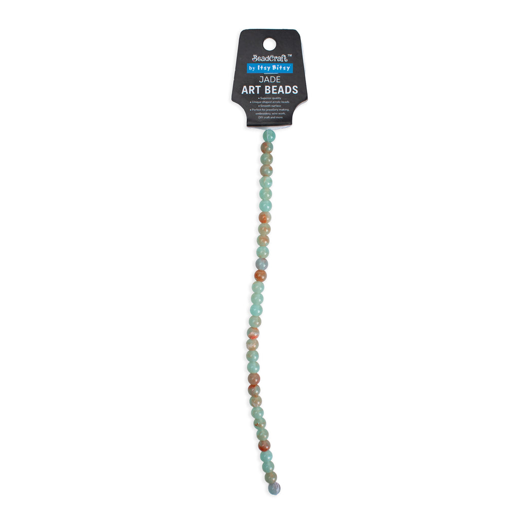 Jade Art Beads Round 8mm 32 Beads 1 String