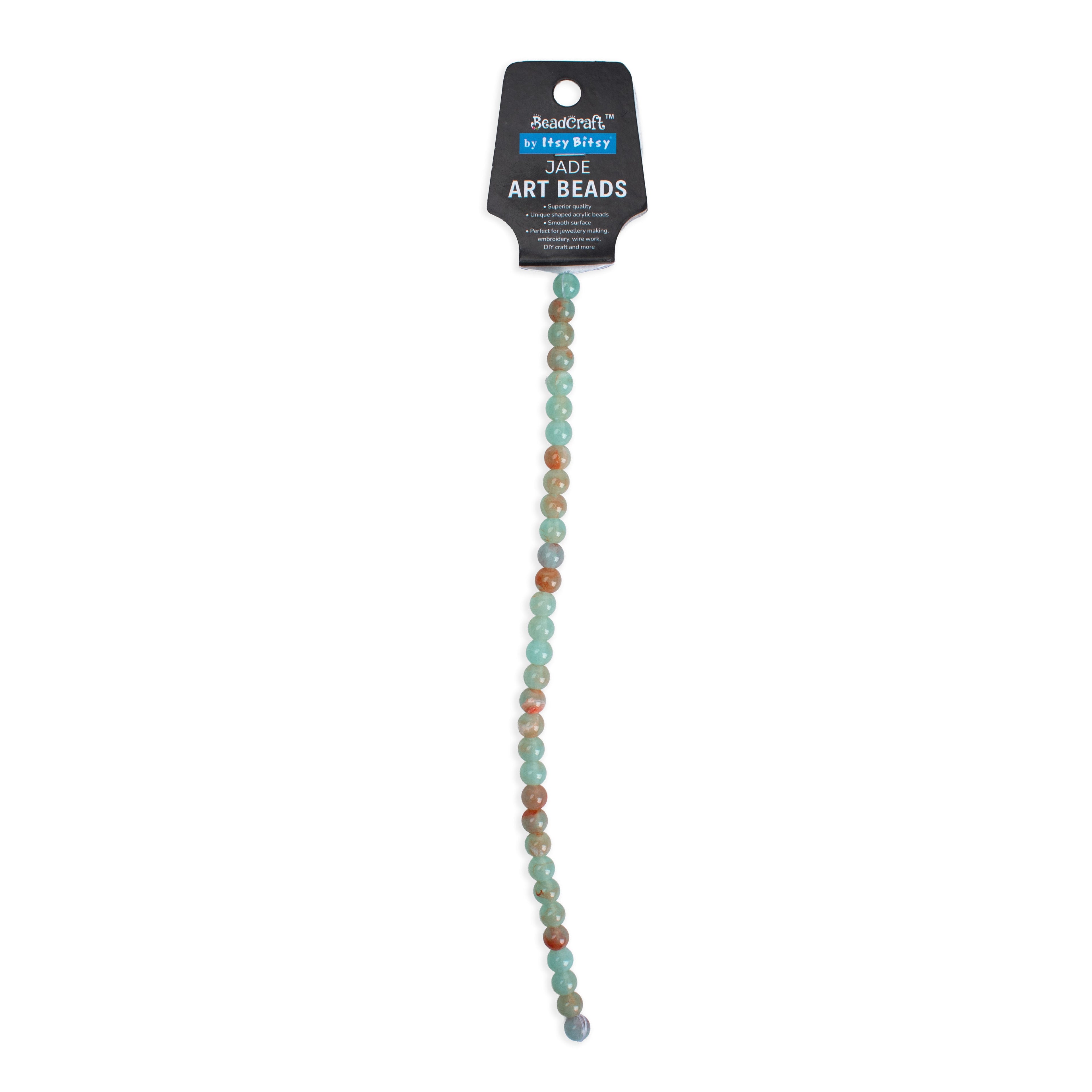 Jade Art Beads Round 8mm 32 Beads 1 String