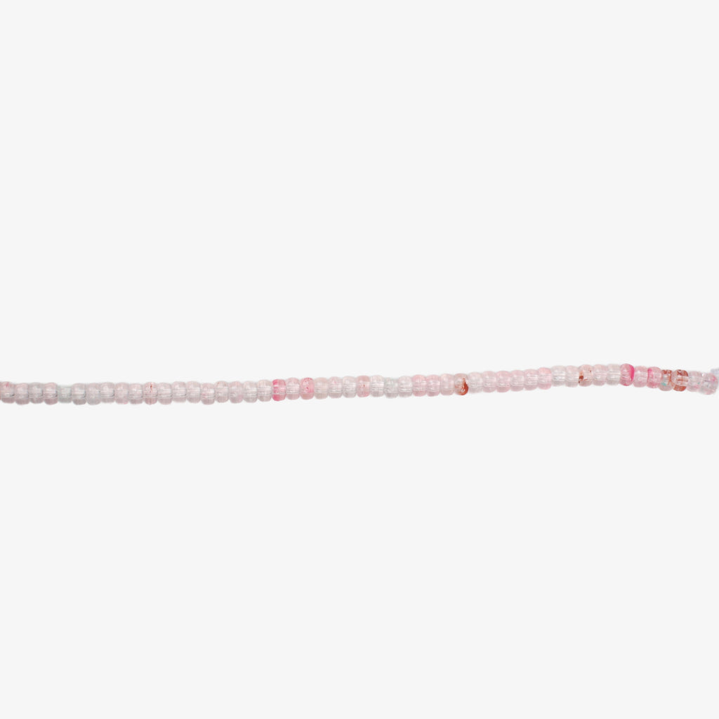 Rose Quartz Art Beads Rondelle 8mm 5 Beads 1 String