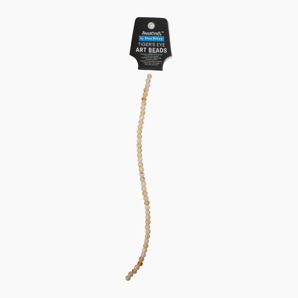 Tiger's Eye Art Beads Round 6mm 45 Beads 1 String