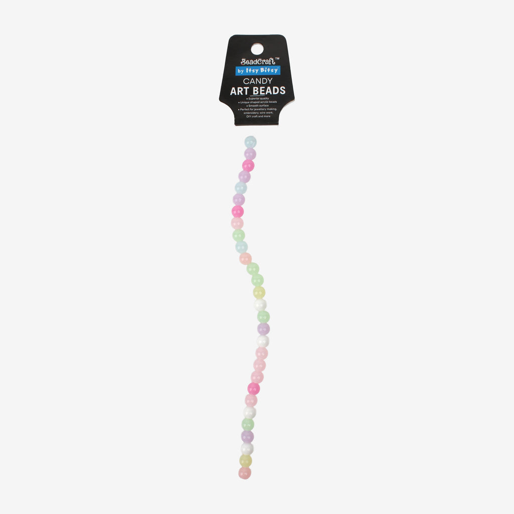 Candy Art Beads Round 8mm 29 Beads 1 String