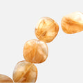 Designer Acrylic Art Beads Smoky Brown 10 Beads 1 String