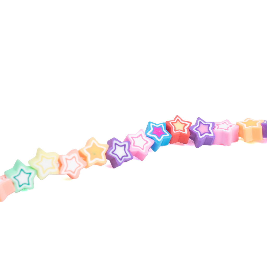 Fimo Art Beads Assorted Sizes 28 Beads 1 String