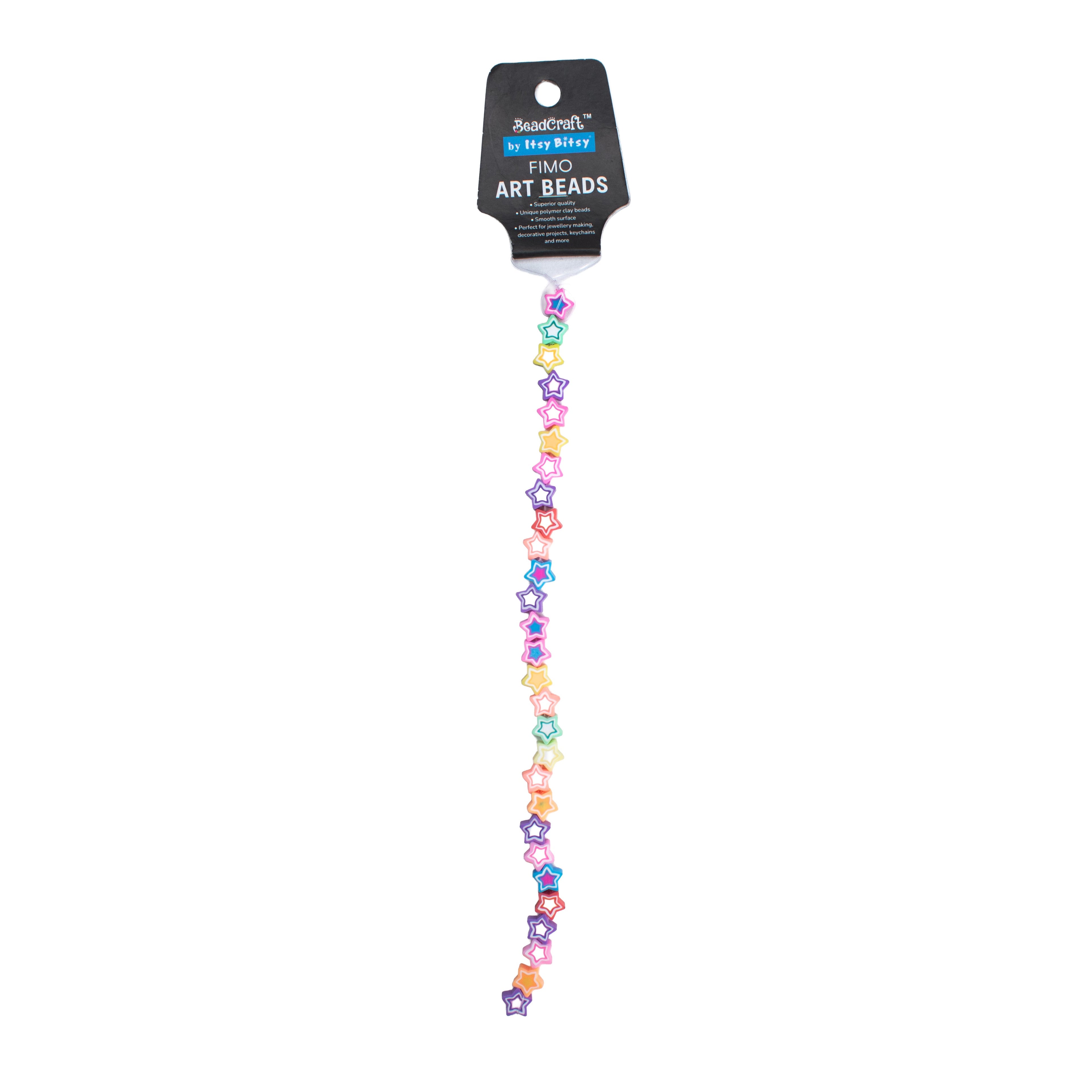 Fimo Art Beads Assorted Sizes 28 Beads 1 String