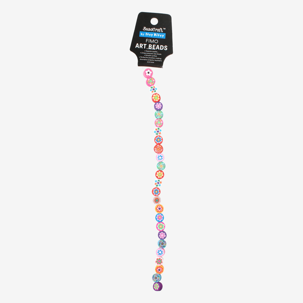 Fimo Art Beads Assorted Size 26 Beads 1 String