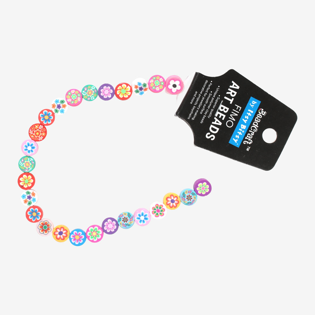 Fimo Art Beads Assorted Size 26 Beads 1 String