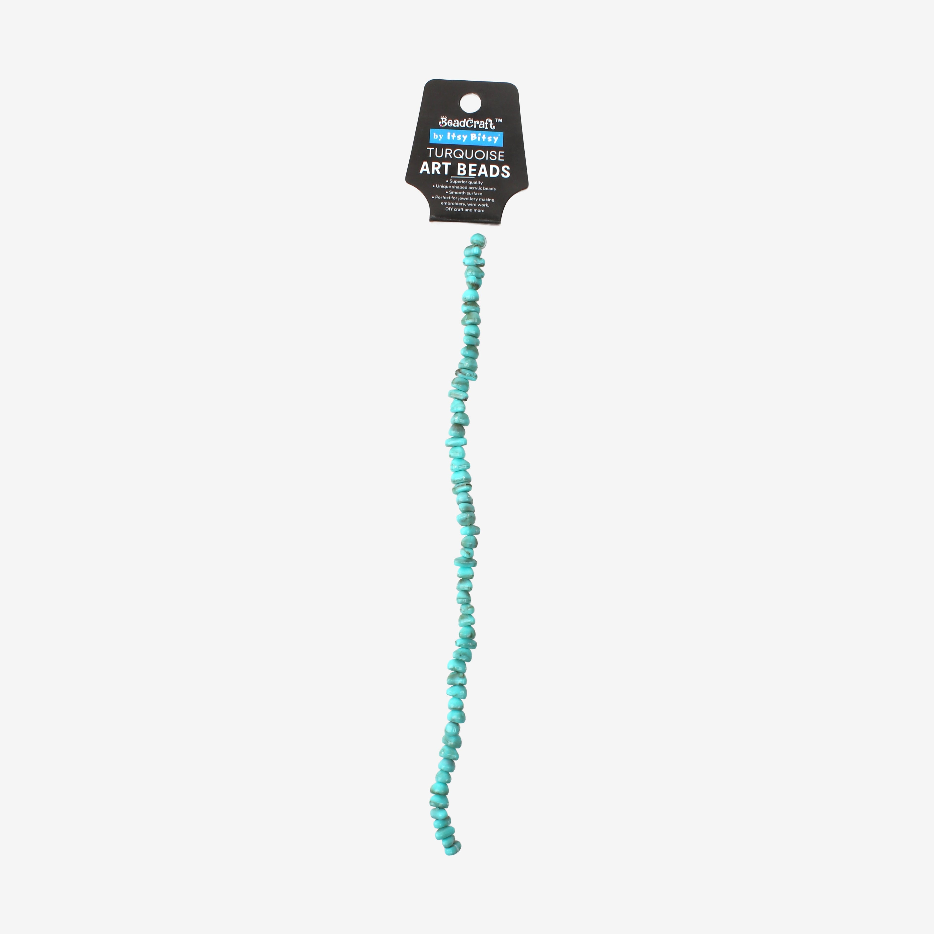 Turquoise Art Beads 6/8mm 54 Beads 1 String