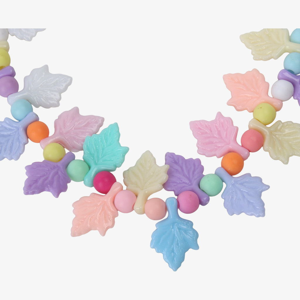 Gallery Art Beads Maple Leaf Pastel Candy 53 Beads 1 String