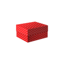 Gift Box Loving Hearts Red and white L15.5 x W10.5 x D6.5cm 1pc