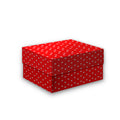 Gift Box Loving Hearts Red and white L21 x W15.5 x D10.5cm 1pc