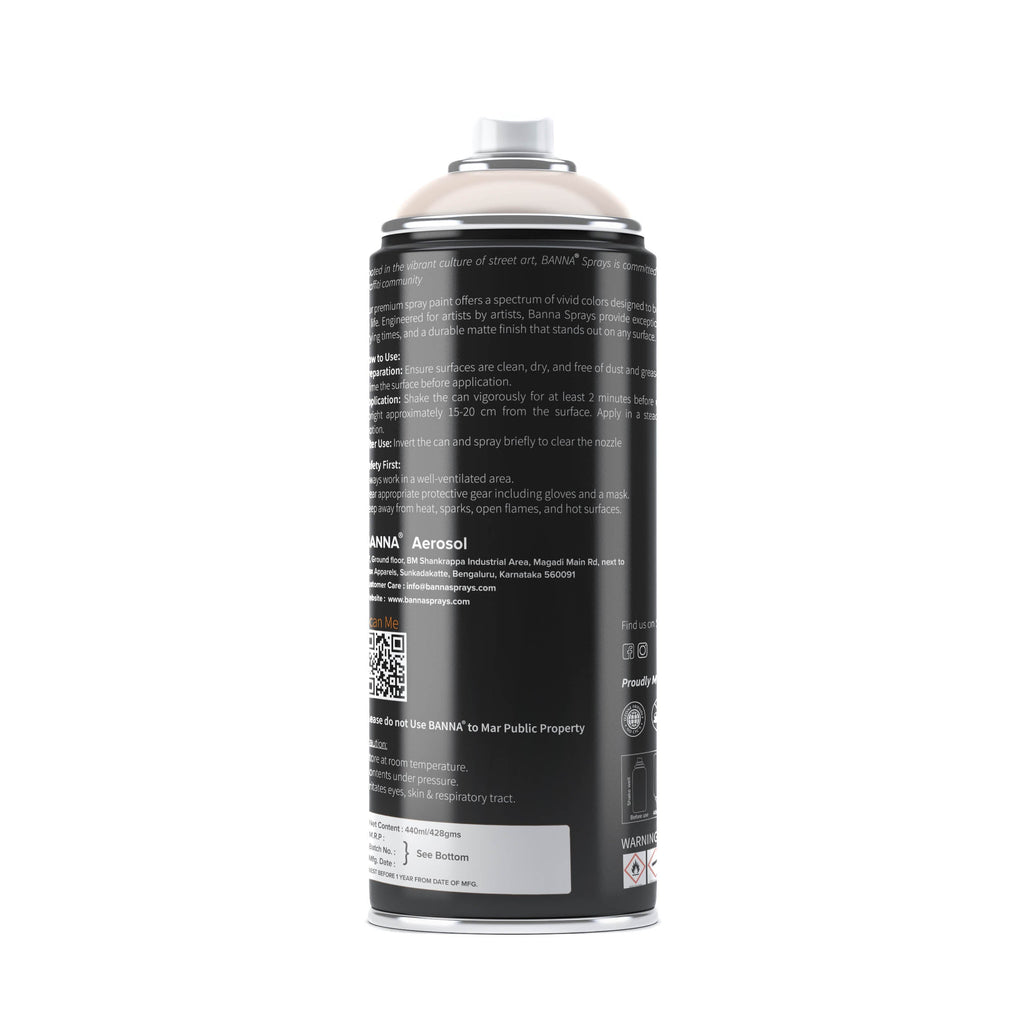 Graffiti Spray Paint Beige 400ml Bottle
