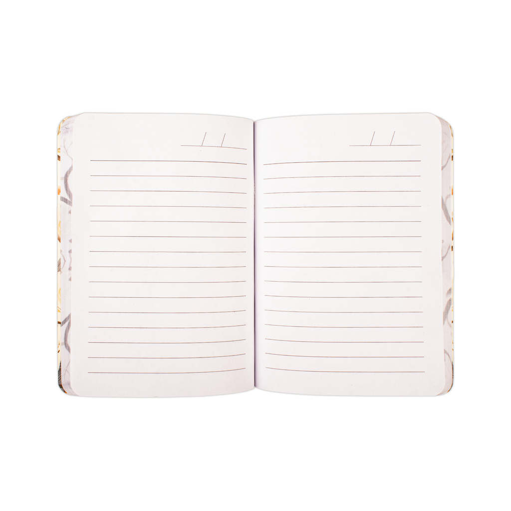 Softbound Ruled Notebook Birds Edge Printed A6 128pages 100gsm