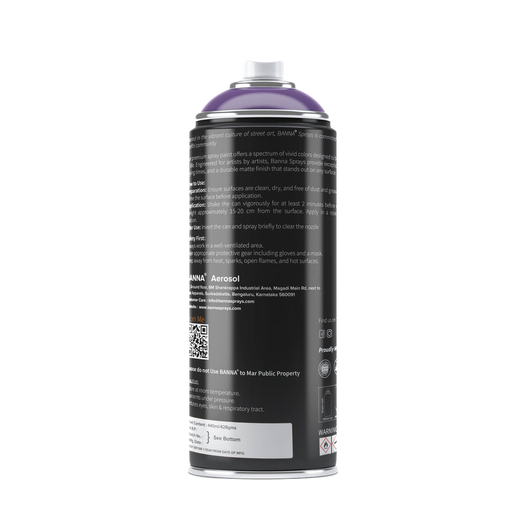Graffiti Spray Paint Black Currant 400ml Bottle