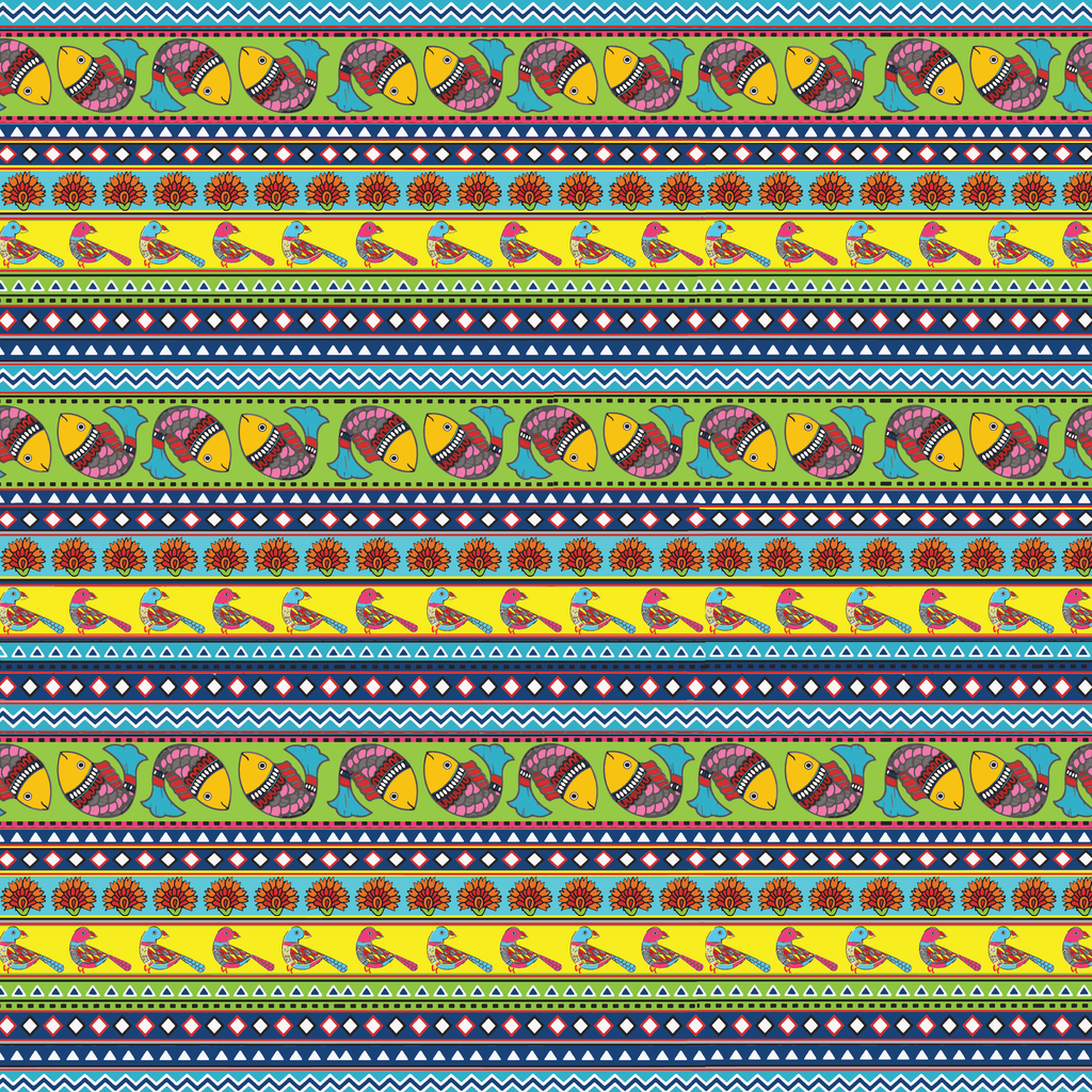 Paper Pack Madhubani 12 X 12inch 250gsm 12 Sheet