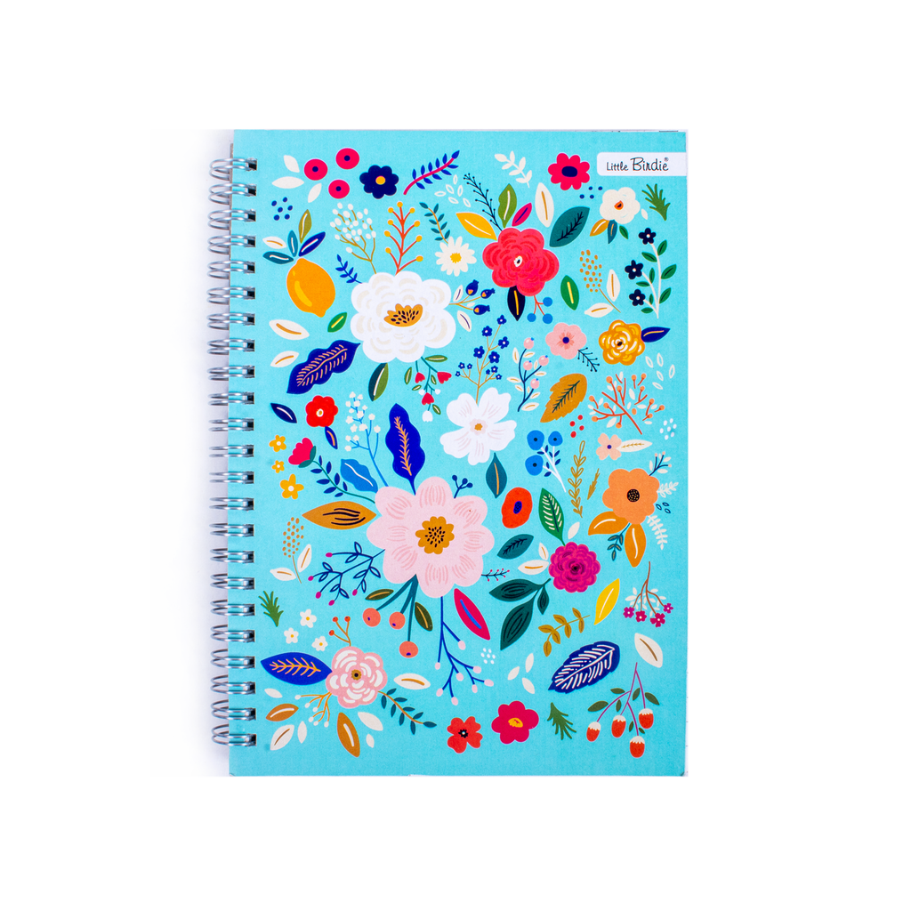 Notebook Wild Blossom Wiro Ruled A5 120pages 90gsm 1Book