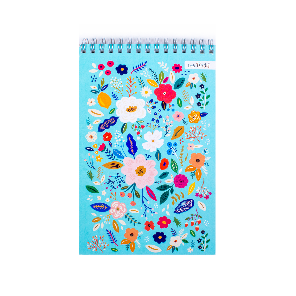 Notebook Wild Blossom Wiro Ruled 20 X 12.7cm 120pages 90gsm 1Book