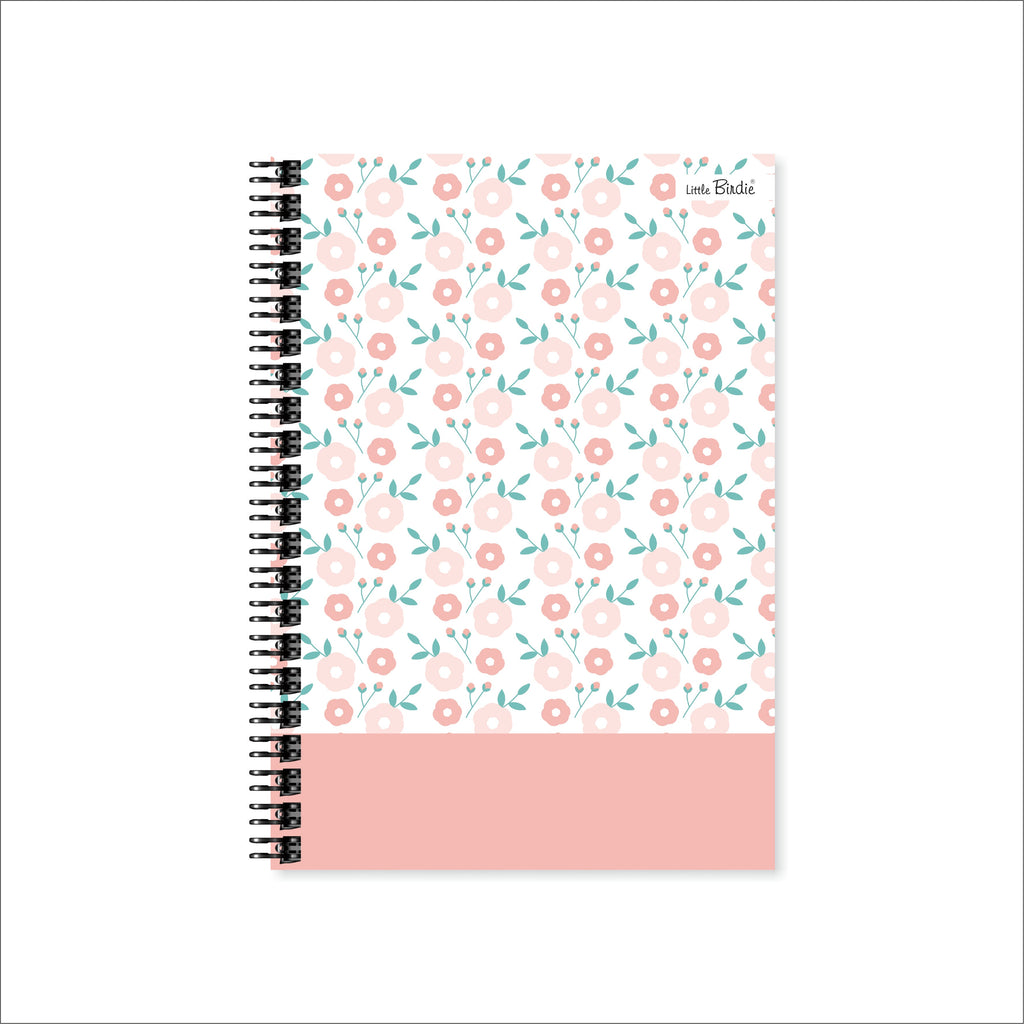 Notebook Pastel Blossom Wiro Ruled A5 120pages 90gsm 1Book