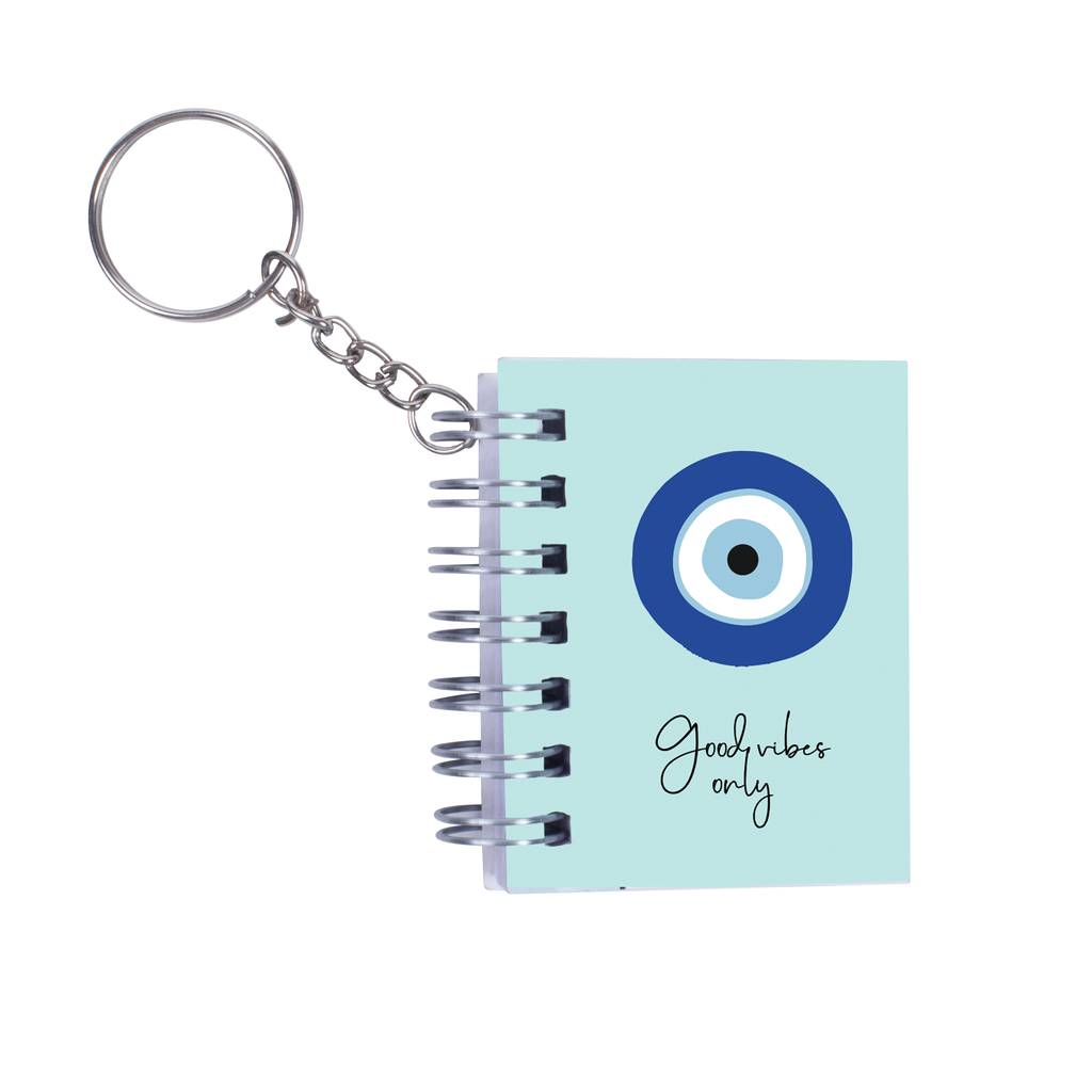 Keychain Notebook Good Vibes L6.8 X W5.3cm 70gsm 80pages 1 Book