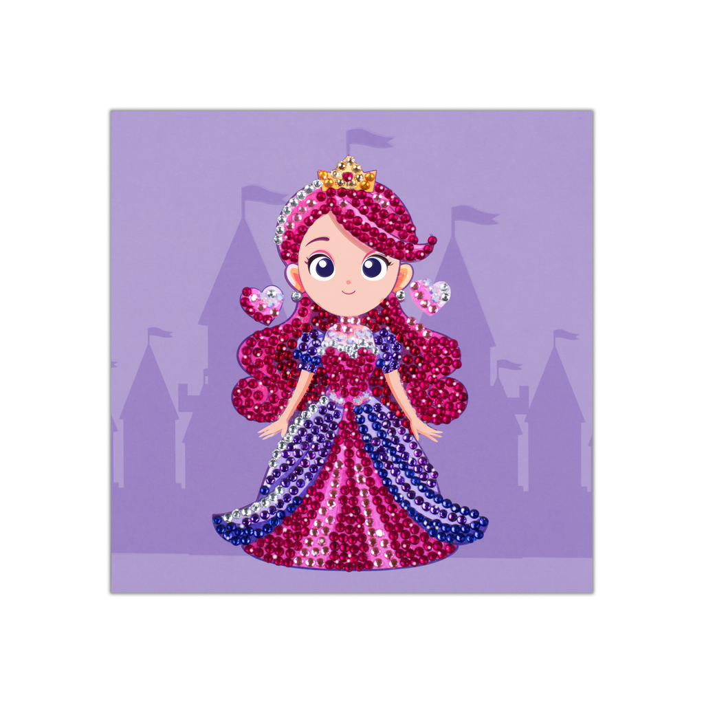 DIY Diamond Painting Kit - Pretty Princess, 1 Box