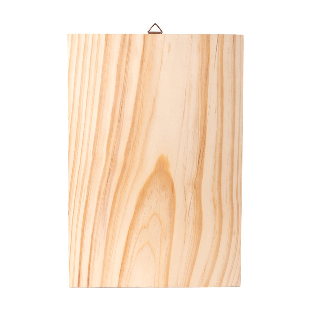 Pinewood Hanging Board, Approx, L8.14in x H12in x D0.39in, 1pc