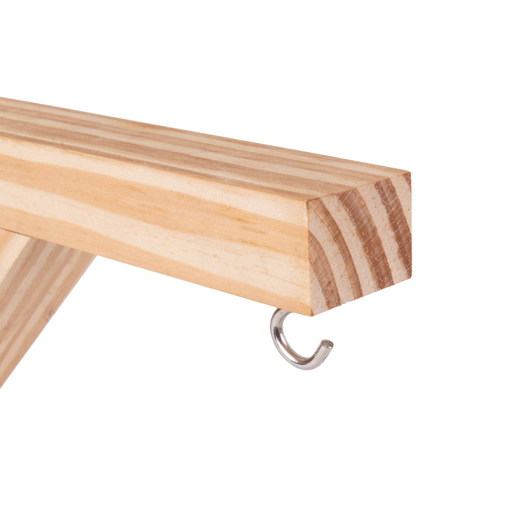 Pinewood Wall Hanging Planter Hanger, 1 Hook Approx. L1.3in x W8in x H8in, 1pc