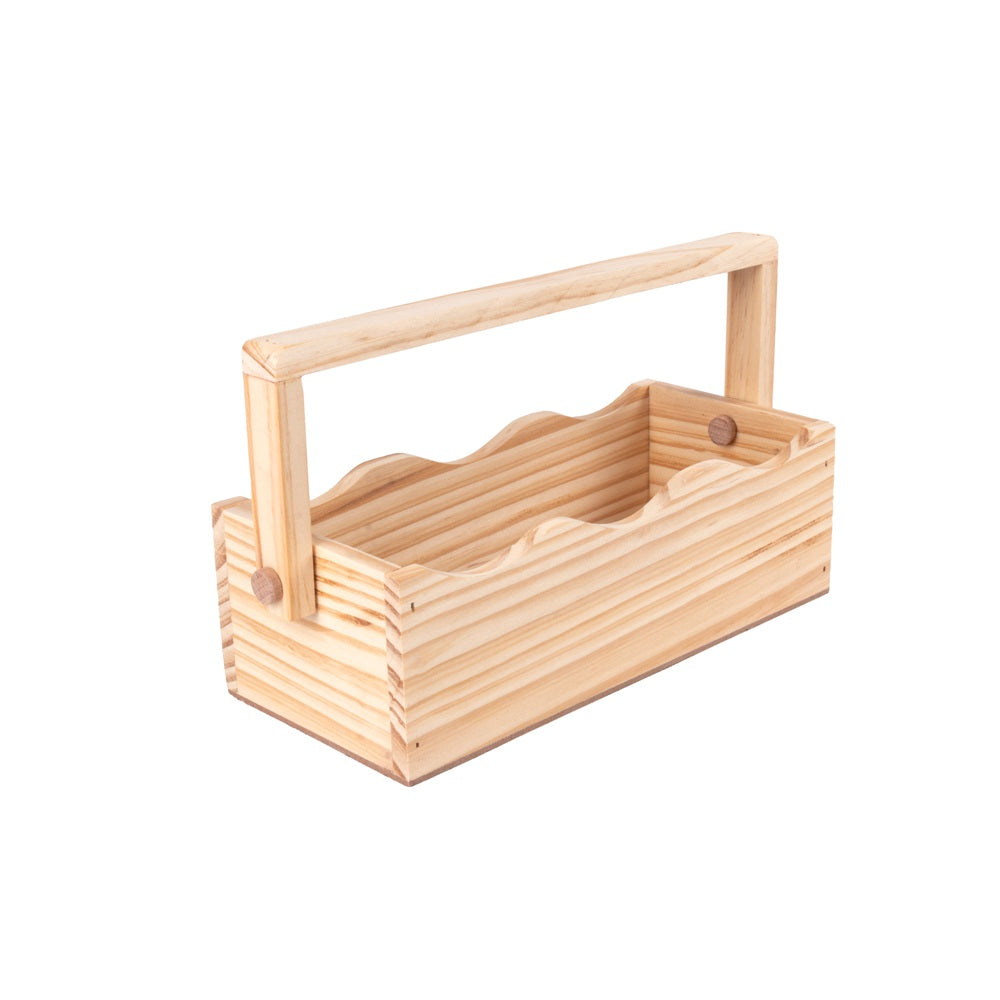 Pinewood Gift Hamper Basket  Approx. L9in x W3.93in x H2.83in, 1pc