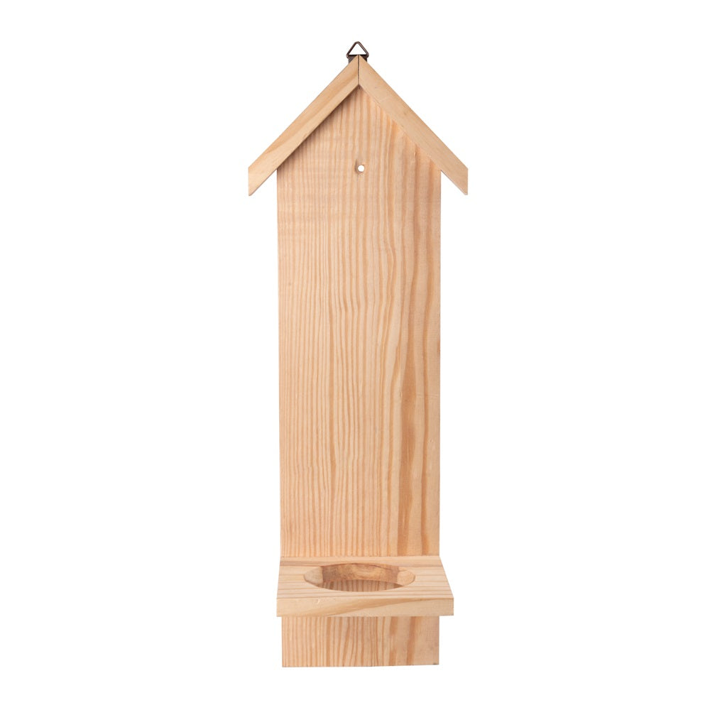 Pinewood Hanging Plant Pot Holder - House, Approx. L6.57in x W5.35in x H19.09in 1pc