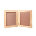 Pinewood Dual Picture Frame with Hinge,  Approx. L16.14in x H10in x D0.59in, 1pc