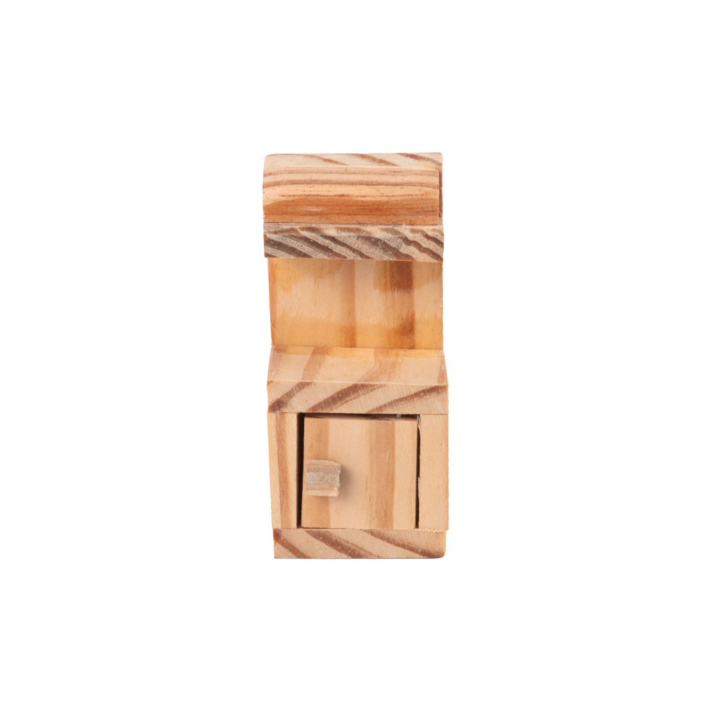 Wooden Miniature Kitchen Counter Approx L1.37inch x W1.18inch x H2.95inch 1pc
