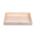 Wooden Tray - Birch Wood, Approx L11.7in x W8.3in x H1.25in, 4mm Thick, 1 pc