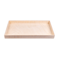Wooden Tray - Birch Wood, Approx L18in x W10in x H1.25in, 4mm Thick, 1 pc