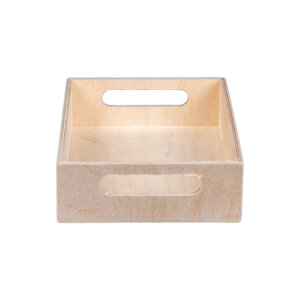 Wooden Gift Tray - Birch Wood, L5in x W7in x H1.75in, 1 pc