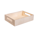 Wooden Gift Tray - Birch Wood, L7in x W9in x H2in, 1 pc