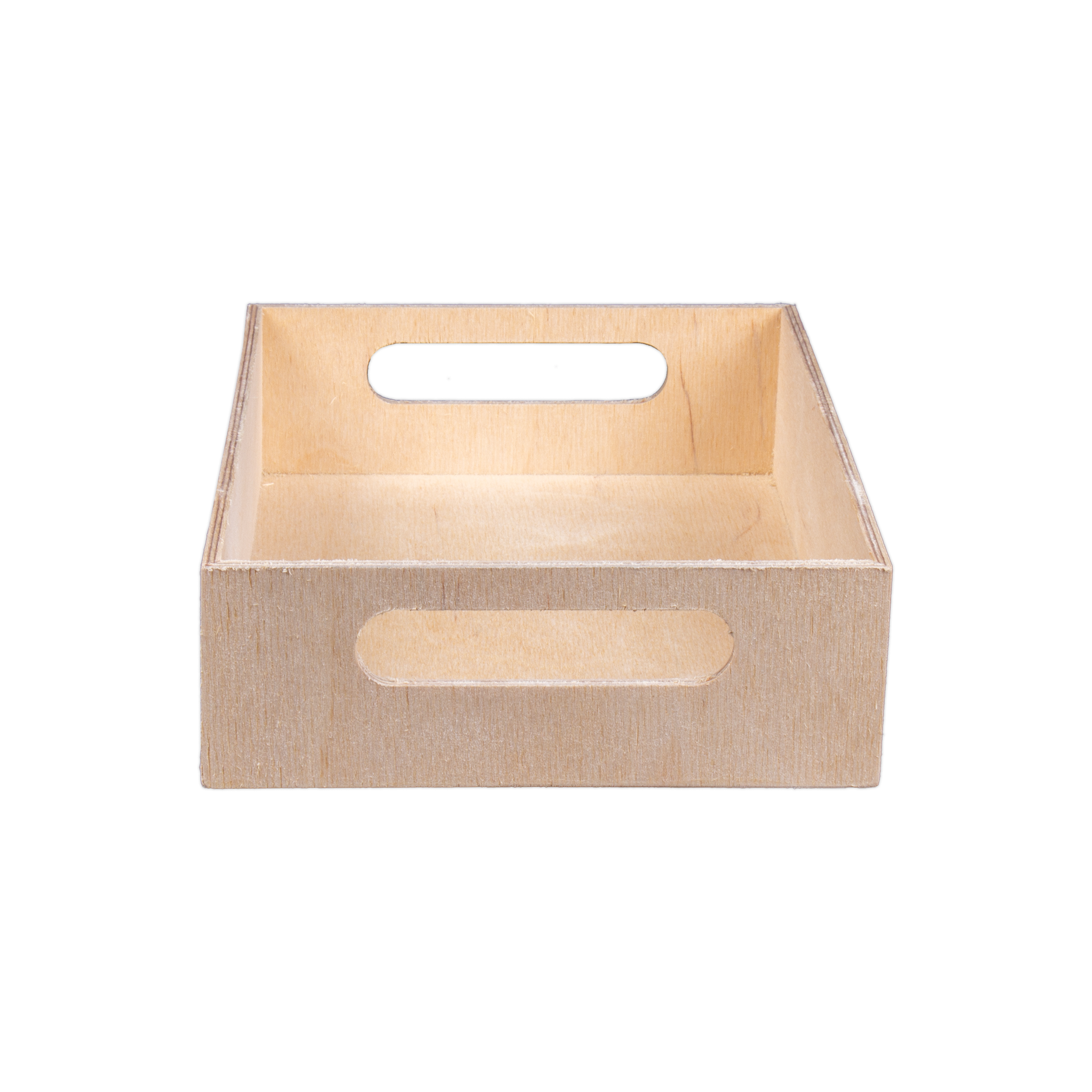 Wooden Gift Tray - Birch Wood, L7in x W9in x H2in, 1 pc