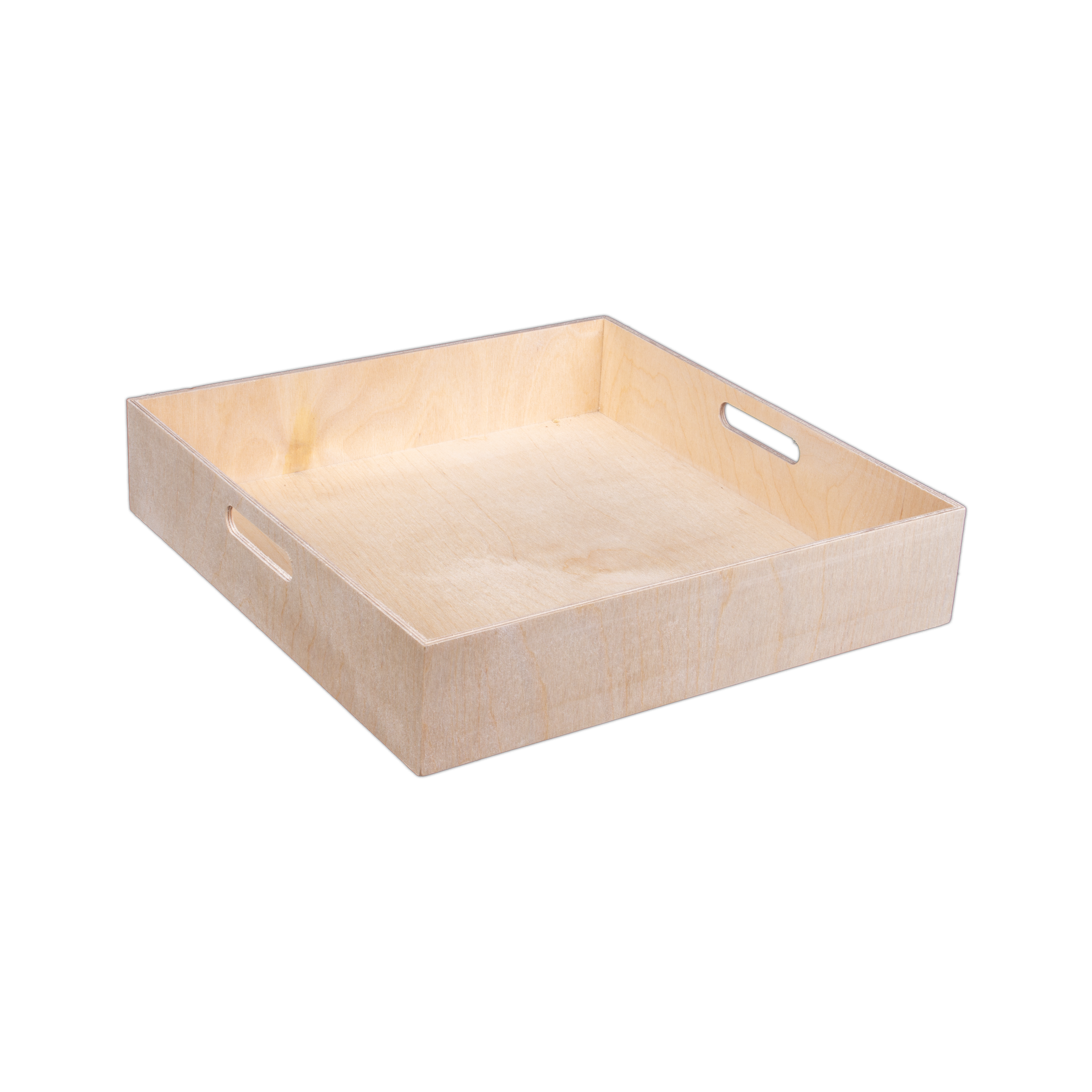 Wooden Gift Tray - Birch Wood, L11in x W13in x H2.5in, 1 pc