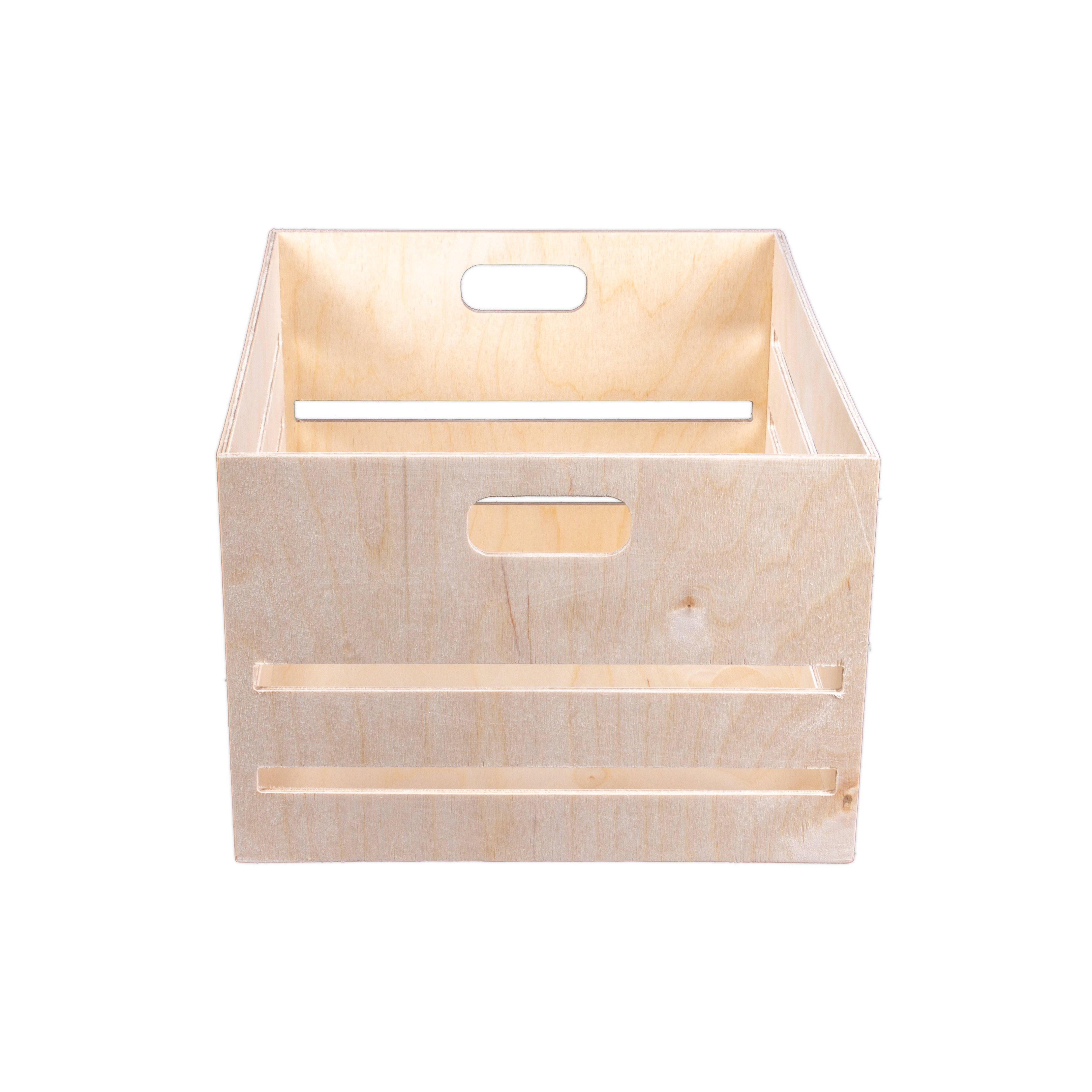Wooden Utility Crate - Birch Wood, L10in x W12in x H7in, 1 pc