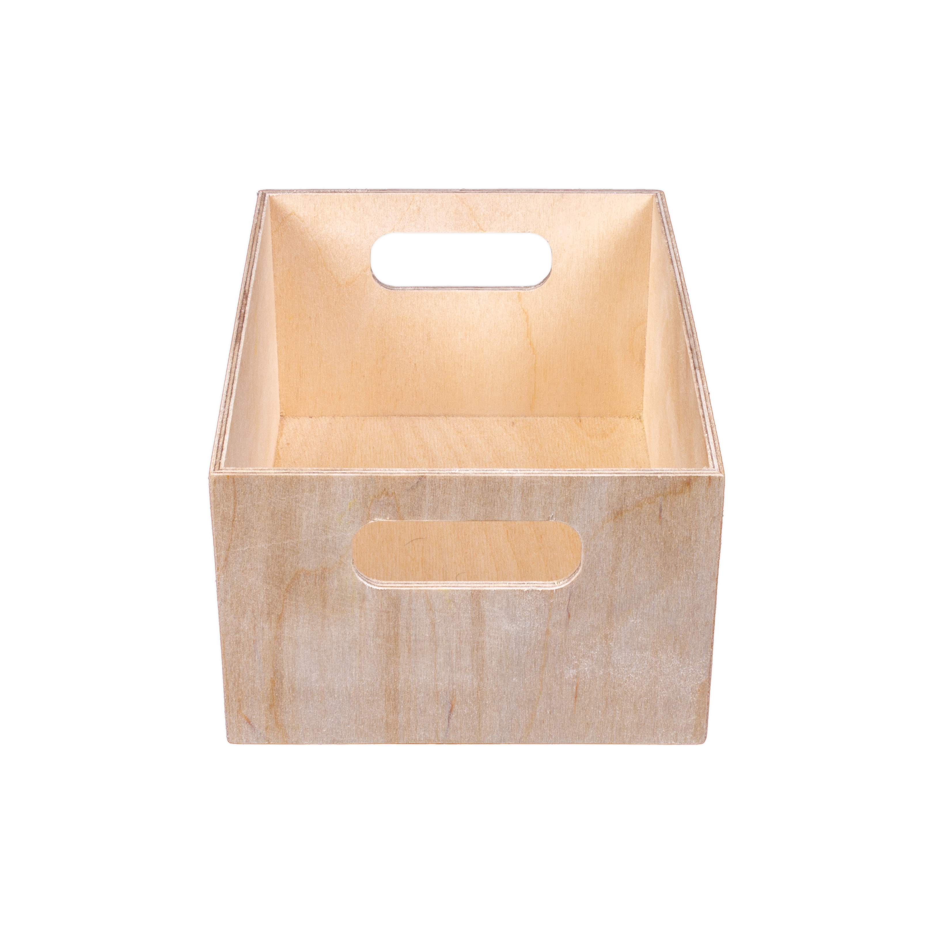 Wooden Storage Crate - Birch Wood, L6in x W8in x H4in, 1 pc