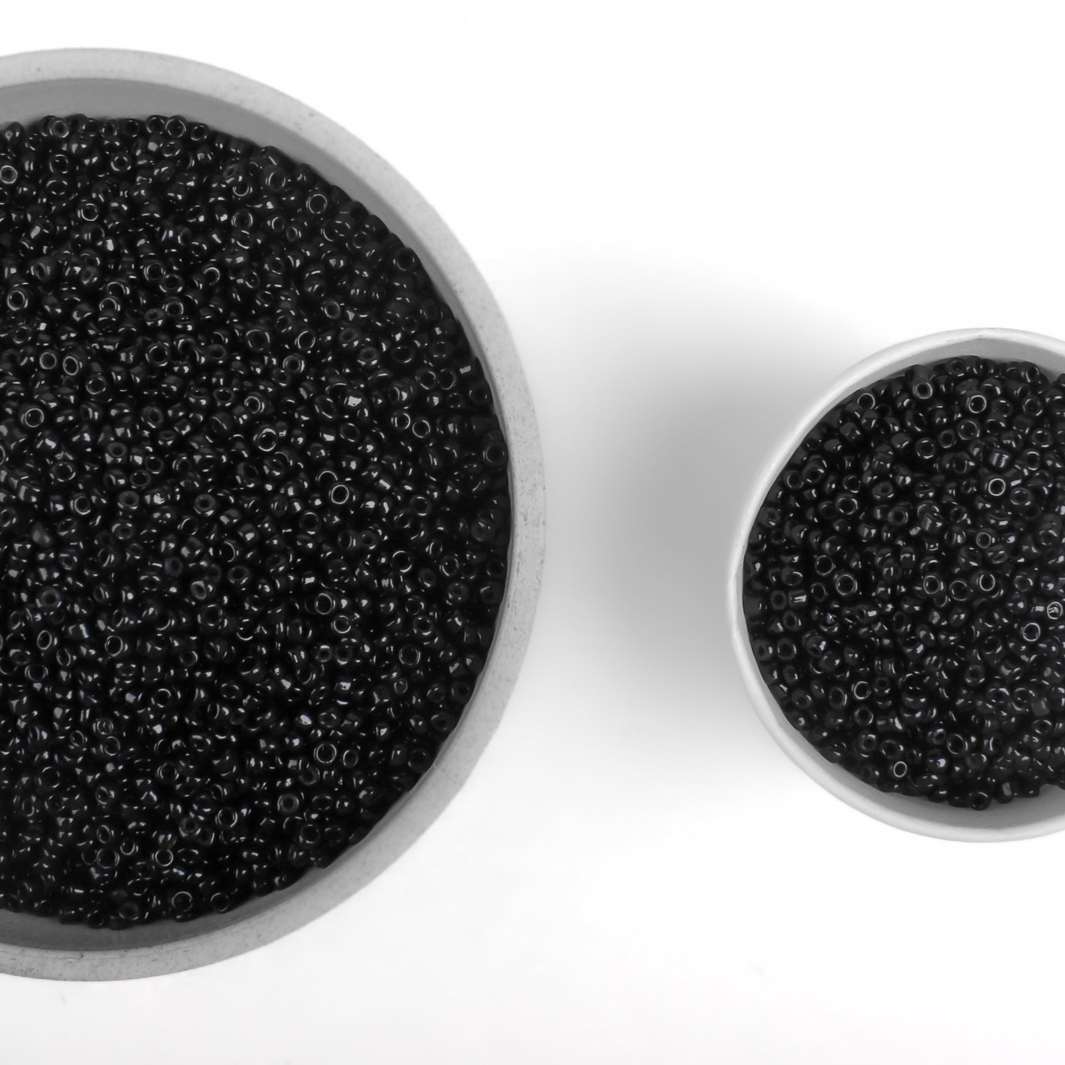 Beads Glass Seed Beads 8/0 Black Moti 1Kg