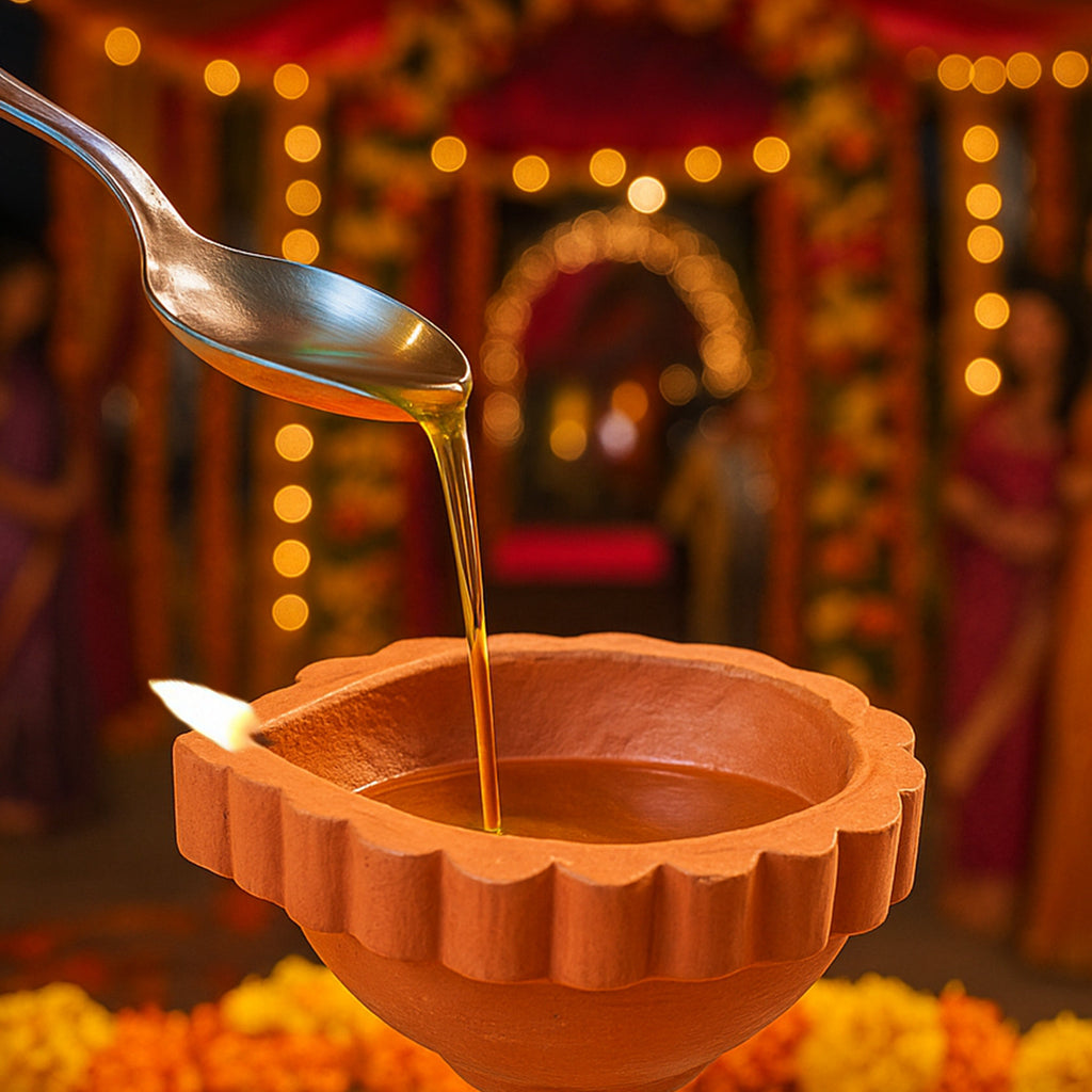 Traditional Terracotta Temple Diya Pack Of 44pc