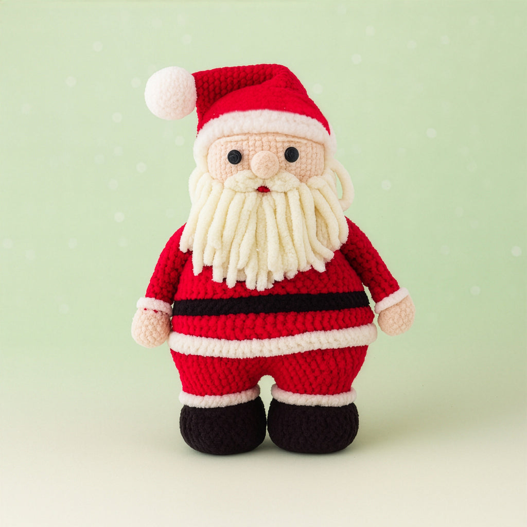 Christmas DIY Amigurumi Crochet Kit Santa 9 x 6 Inch 1Box
