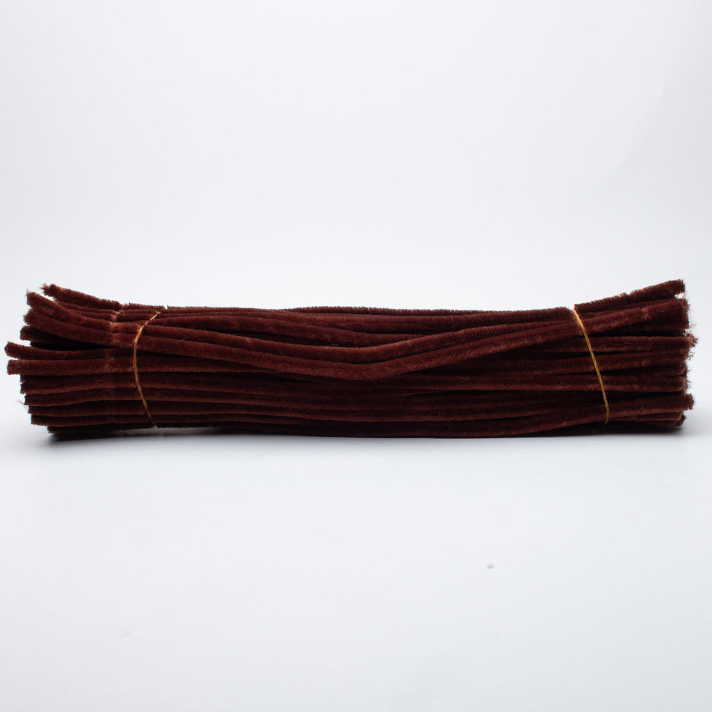 Chenille Stick Coffee Brown 1 pack (100pcs)