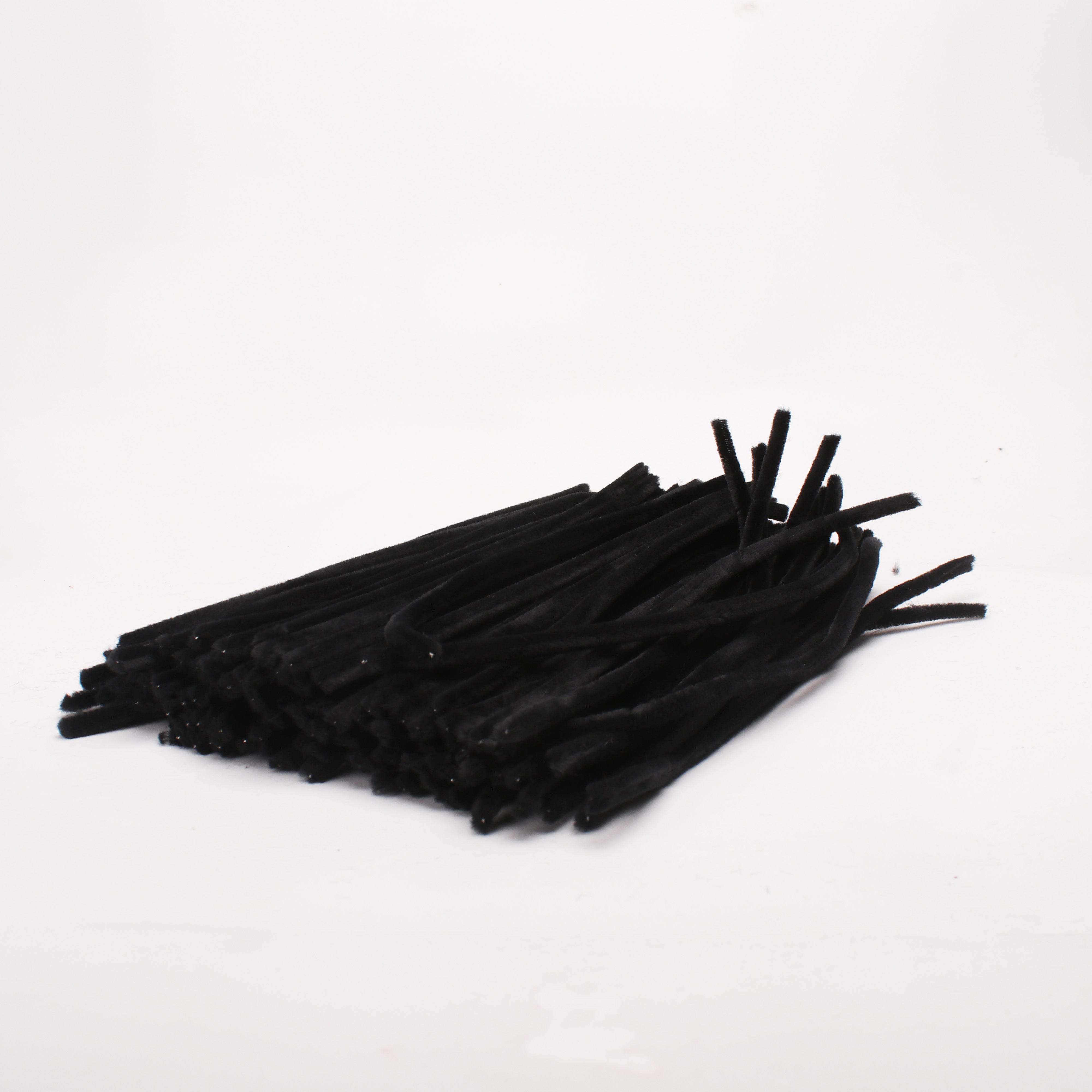 Chenille Stick Black 1 pack (100pcs)