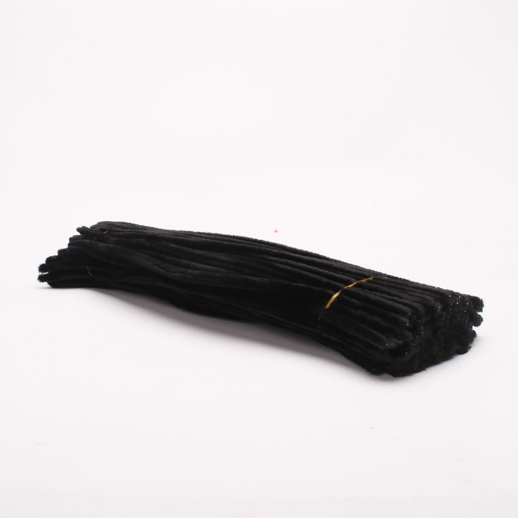 Chenille Stick Black 1 pack (100pcs)