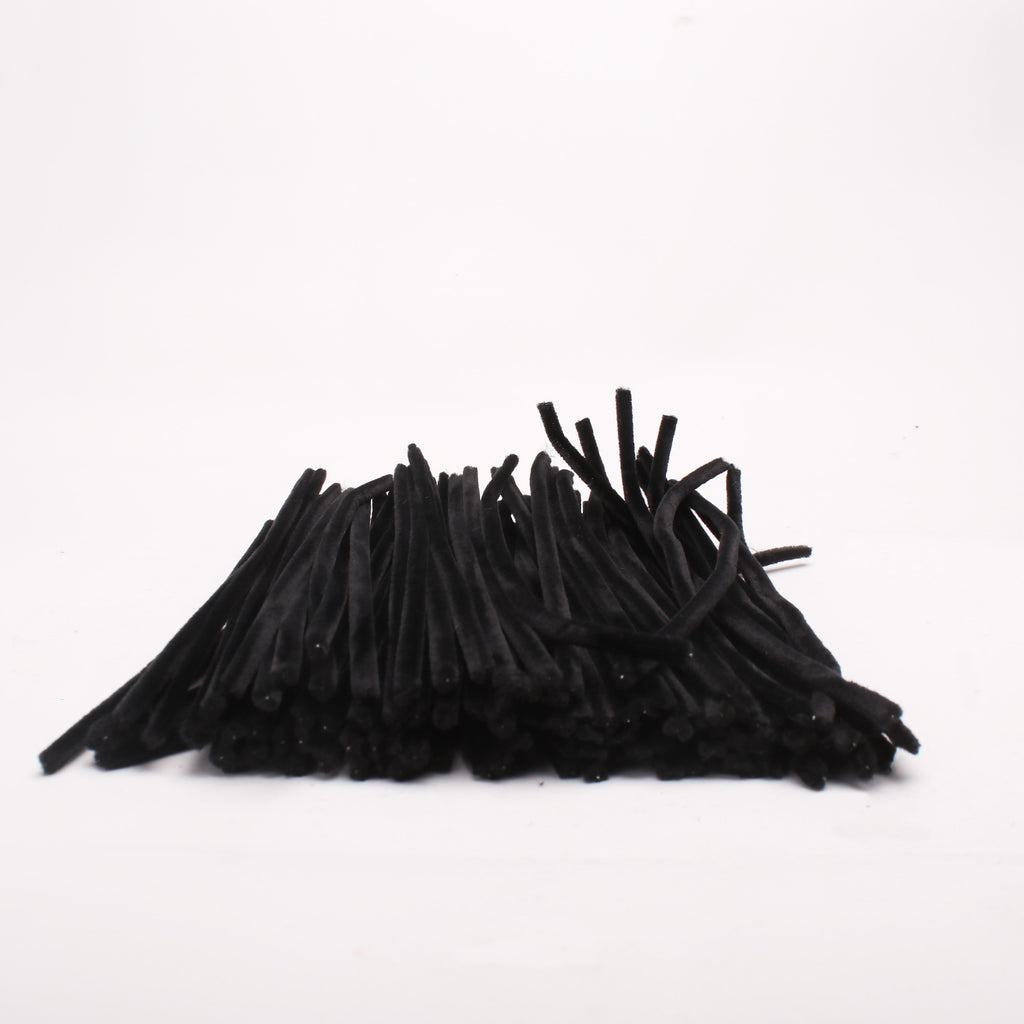 Chenille Stick Black 1 pack (100pcs)