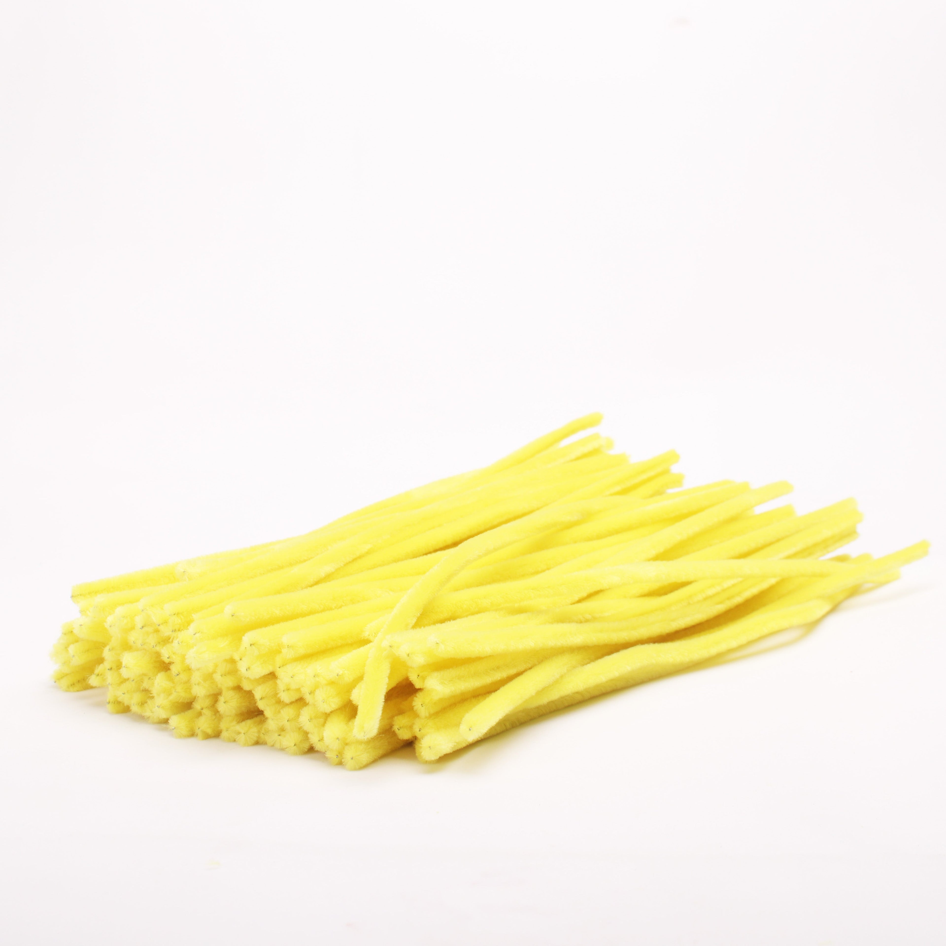 Chenille Stick Yellow 1 pack (100pcs)