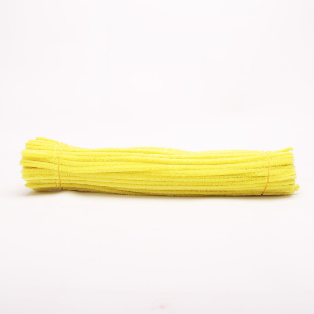 Chenille Stick Yellow 1 pack (100pcs)