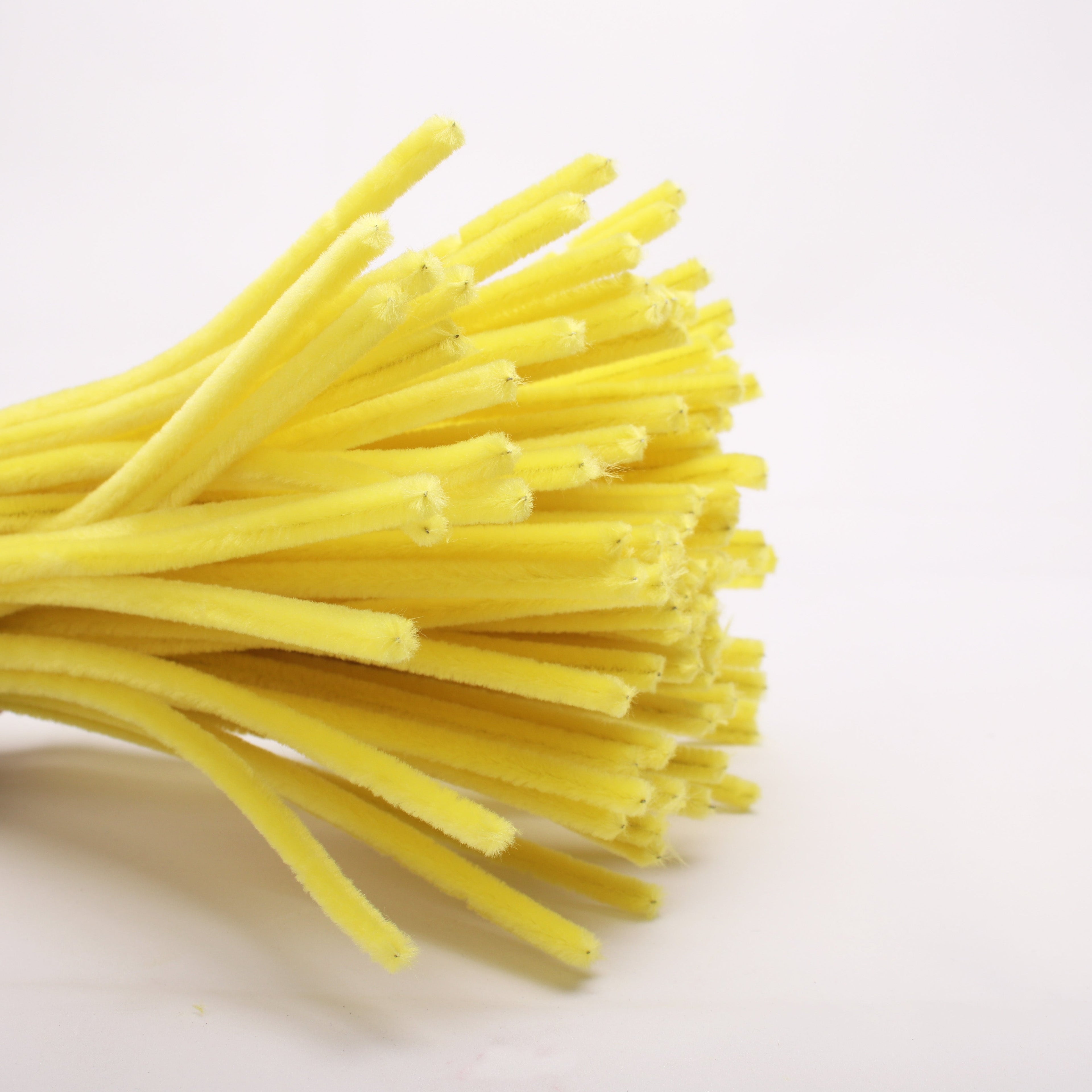 Chenille Stick Yellow 1 pack (100pcs)