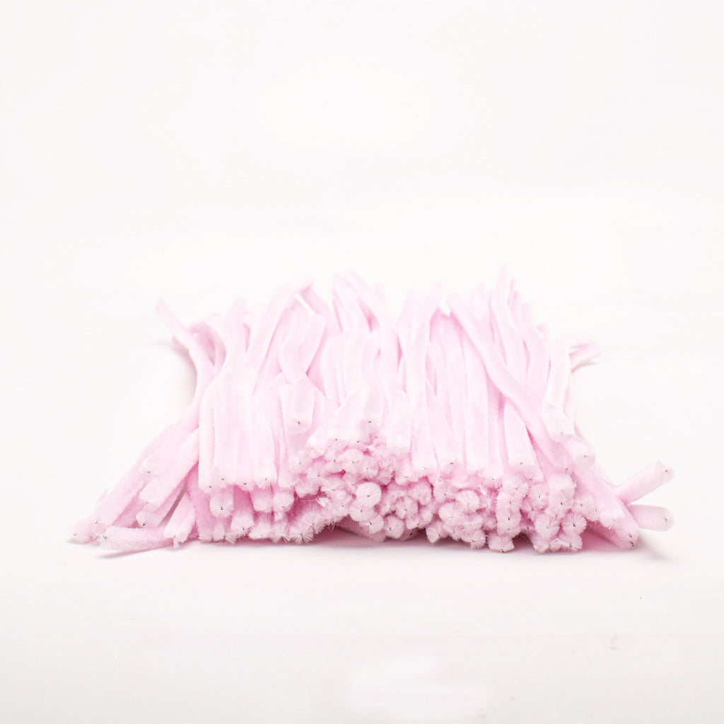 Chenille Stick Light Pink 1 pack (100pcs)