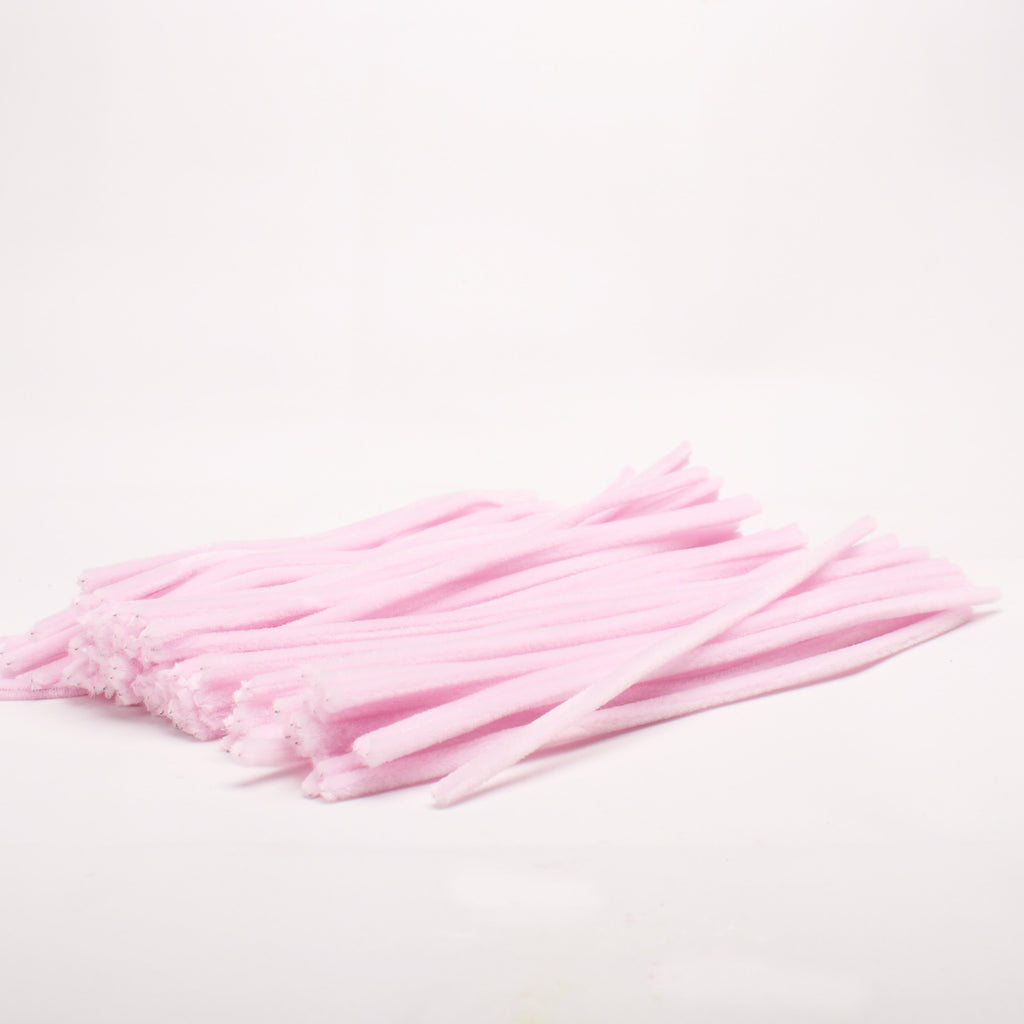 Chenille Stick Light Pink 1 pack (100pcs)